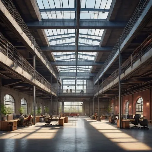 factory hall,linthouse,packinghouse,industrial hall,empty factory,loft,daylighting,eveleigh,usine,dogpatch,lofts,brickworks,warehouse,carreau,manufactory,eyebeam,old factory building,old factory,abandoned factory,warehouses,Art,Classical Oil Painting,Classical Oil Painting 41