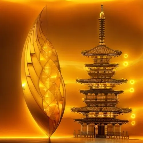 golden lava architecture by neri oxman,the golden pavilion,golden pavilion,golden temple,japanese lamp,japanese architecture,japanese lantern,pagoda,golden buddha,asian architecture,gold wall,hall of 