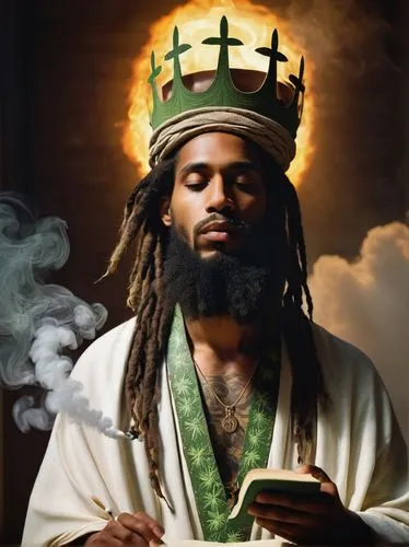 king david,king crown,rastaman,high priest,king,king caudata,saint patrick,king coconut,the ruler,son of god,prophet,khalifa,holy 3 kings,irie,king tut,content is king,turtle ship,crown cap,crowned,divine healing energy,Art,Artistic Painting,Artistic Painting 28