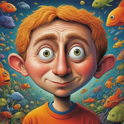 cute cartoon character,school of fish,nemo,goldfish,version john the fisherman,fish in water,cartoon character,the fish,napoleon fish,animated cartoon,clyde puffer,nose doctor fish,bony-fish,fish,fish-surgeon,otto,bob,haddock,piranha,bottom of the sea,Illustration,Children,Children 03