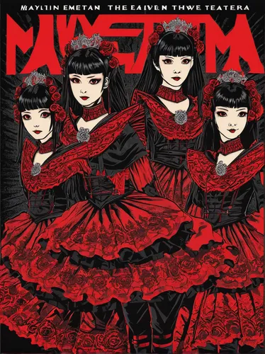 BABYMETAL - Wiltern Theatre -  July 15, 2016,cover,cd cover,magura,magma,matryoshka,magazine cover,mizuna,magna,masca,perfume,music fantasy,mogra,migas,albums,flayer music,mracuna,misua,music cd,masa,