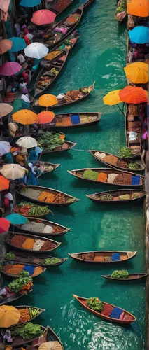 canoes,floating market,gondolas,row boats,kayaks,pedalos,rowing boats,wooden boats,hoian,pedal boats,rowboats,canoe,fishing boats,small boats on sea,hoi an,boats in the port,dragon boat,dubai creek,colorful water,hanoi,Conceptual Art,Fantasy,Fantasy 17