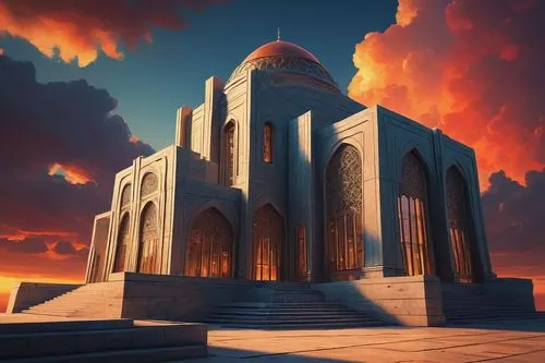 egyptian temple,islamic architectural,karakas,maqdadiyah,kashan,king abdullah i mosque,house of allah,husseiniyah,grand mosque,qabatiya,persepolis,persian architecture,saqlawiyah,al nahyan grand mosque,big mosque,alabaster mosque,mosques,hall of the fallen,amirkabir,mausoleum ruins,Art,Classical Oil Painting,Classical Oil Painting 44