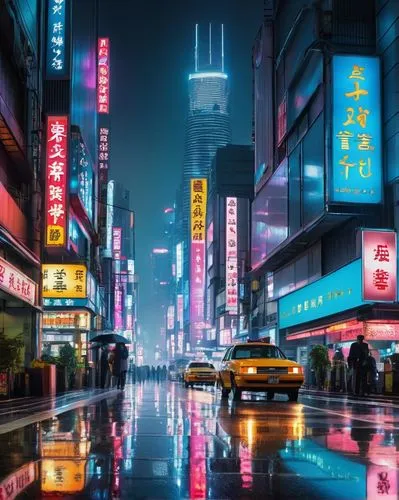 shinjuku,tokyo,tokyo city,taipei,tokyo ¡¡,shanghai,osaka,hong kong,japan's three great night views,colorful city,kowloon,japan,shibuya,asakusa,hk,cyberpunk,kyoto,hong,taipei city,japan landscape,Art,Artistic Painting,Artistic Painting 01