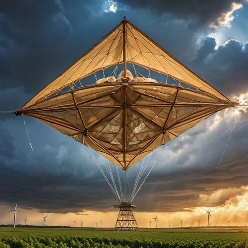 the energy tower,octahedron,energy transition,energy field,tetrahedron,antineutrinos,cloudsplitter,wind finder,wind power generator,transmission tower,radiotelescope,aerial view umbrella,tetrahedrons,wind turbine,solar cell base,hydrometeorology,transmitter,windenergy,strange structure,electric tower,Photography,General,Realistic