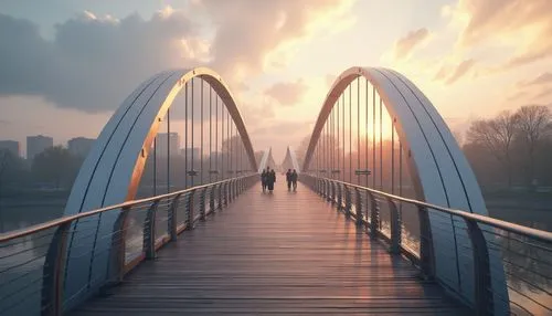 footbridge,rainbow bridge,brug,arnhem,hohenzollern bridge,angel bridge,suspension bridge,bridging,rotterdamsche,bridge,danube bridge,wooden bridge,footbridges,scenic bridge,hanging bridge,standbridge,malopolska breakthrough vistula,adventure bridge,bridge arch,bridged,Photography,General,Realistic