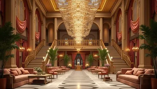 hotel lobby,lobby,luxury hotel,intercontinental,ballroom,hotel hall,art deco background,grand hotel,emporium,art deco,opulence,luxe,shangri,hotel riviera,hallway,shangrila,kempinski,dragon palace hotel,opulent,opulently,Photography,General,Realistic