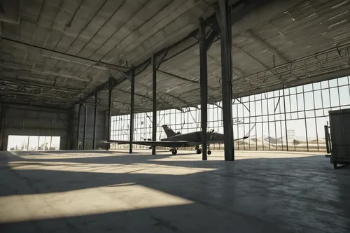 hangar,empty factory,warehouse,empty interior,airbase,hanger,loading dock,fork lift,fork truck,garage,logistics drone,empty hall,daylighting,industrial hall,aircraft construction,office chair,airfield,bus garage,3d rendering,factory hall,Photography,Documentary Photography,Documentary Photography 02