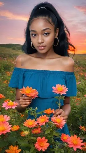 flower background,girl in flowers,beautiful girl with flowers,field of flowers,mahdawi,floral background