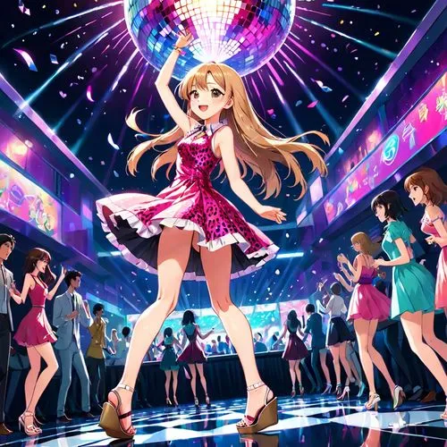 harmonix,dance club,dancemania,tsumugi kotobuki k-on,dancefloor,idolmaster,printemps,walkure,imas,dancelike,anzu,dancegoers,strifes,taiga,mmds,nunnally,kokoro,satoko,mogra,ageha,Anime,Anime,Realistic