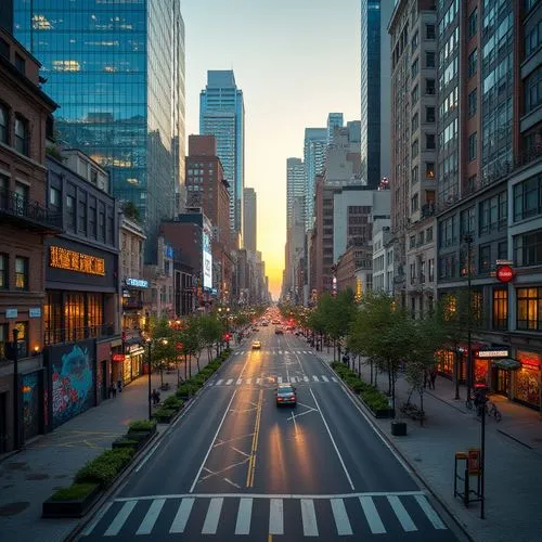 new york streets,city highway,newyork,new york,city scape,manhattan,5th avenue,urban landscape,cityscapes,evening city,broadway,tram road,city life,streetscape,50th street,chicago,dearborn,pedestrianized,streetscapes,streeterville,Photography,General,Realistic