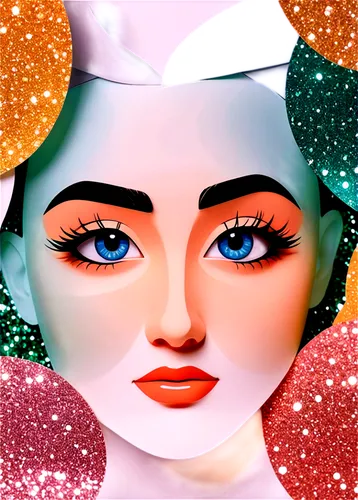 glitter eyes,pop art girl,pop art woman,cosmetics,derivable,crystallized,retro christmas lady,edit icon,pop art background,vintage makeup,retro christmas girl,glitziest,crystallised,crystallize,cosmogirl,christmas glitter icons,the snow queen,hyperstimulation,glitzier,crystalized,Unique,Paper Cuts,Paper Cuts 07