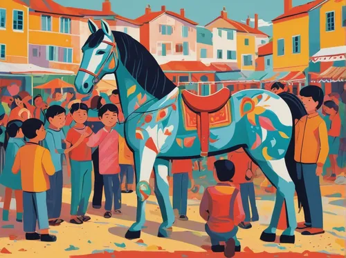 carnival horse,colorful horse,painted horse,carousel horse,man and horses,horse-drawn,racehorse,horses,two-horses,ancient parade,horse drawn,tent pegging,a horse,horse riders,the horse at the fountain,horse racing,horse herder,carriage,horse herd,horse race,Illustration,Vector,Vector 06