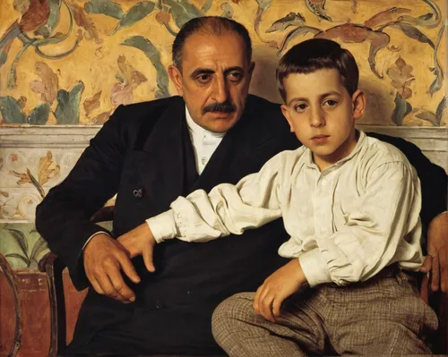 father with child,fathers and sons,child portrait,father-son,father and son,men sitting,man and boy,ventriloquist,wright brothers,young couple,child with a book,children studying,dad and son,parents with children,boy and dog,braque francais,child is sitting,father son,italian painter,barberini,Art,Classical Oil Painting,Classical Oil Painting 21