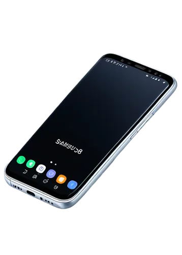 Wallpaper, Samsung S8, smartphone, Android, sleek design, rounded edges, black screen bezel, silver metal frame, HD display, 5.8 inches, Quad HD+ resolution, vibrant colors, soft lighting, shallow dep