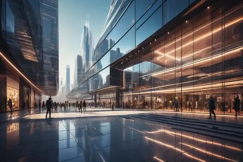 glass facade,hudson yards,difc,glass facades,the dubai mall entrance,futuristic architecture,glass building,bjarke,guangzhou,renderings,arcology,unbuilt,futuristic art museum,megaprojects,undershaft,lotte world tower,snohetta,megaproject,transbay,heatherwick,Illustration,Realistic Fantasy,Realistic Fantasy 28