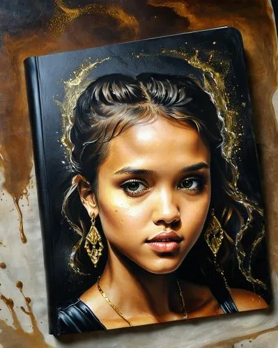 mystical portrait of a girl,oil painting on canvas,child portrait,girl portrait,oil painting,copper frame,chalk drawing,portrait of a girl,oil paint,oil chalk,art painting,gilding,polynesian girl,gold leaf,oil on canvas,photo painting,girl with a pearl earring,custom portrait,indian art,girl with bread-and-butter,Photography,Documentary Photography,Documentary Photography 29