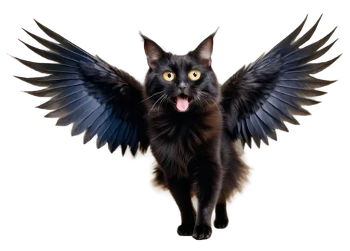 magpie cat,black angel,corvus,cat vector,dark angel,pet black,halloween black cat,death angel,lucifer,griffon bruxellois,halloween cat,griffin,gryphon,cat image,capricorn kitz,daemon,angel of death,breed cat,black cat,corvus corax,Illustration,Paper based,Paper Based 15