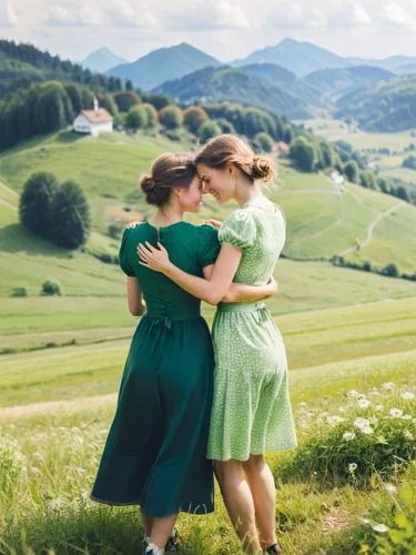 In an idyllic village in the Allgäu, the two former schoolmates Sabine and Birgit finally found time for each other again. A whole month in summer belonged just to them, a time of rediscovery and unex