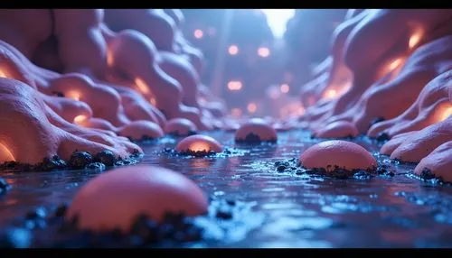 lava balls,lava,lava river,biofilm,cinema 4d,molten,inferno,fire and water,embers,elemental,lava flow,infernos,3d render,turmoil,ultramontane,volcanic,magma,campfire,dancing flames,poured