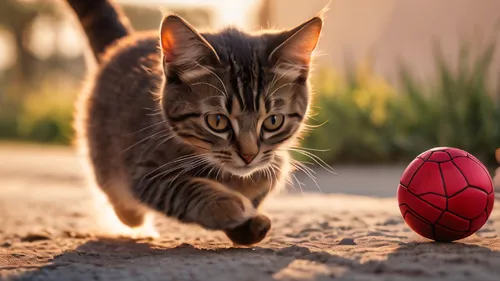 playing with ball,soccer ball,street football,footballer,footbag,cats playing,soccer kick,playing football,street cat,cricket ball,rugby ball,goalkeeper,nutmeg,american bobtail,animal sports,soccer player,pet vitamins & supplements,red cat,soccer,cat image,Photography,General,Natural