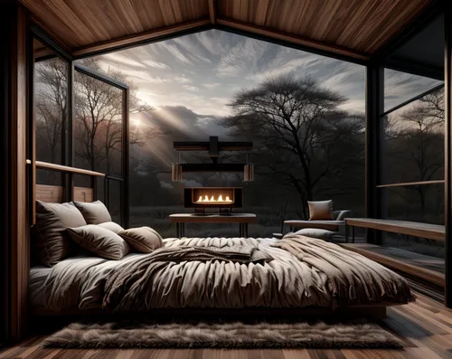 sleeping room,the cabin in the mountains,warm and cozy,bedroom window,wooden windows,cabin,small cabin,wood window,warmth,canopy bed,chalet,bedroom,cozy,winter window,modern room,window treatment,log home,cold room,japanese-style room,winter house