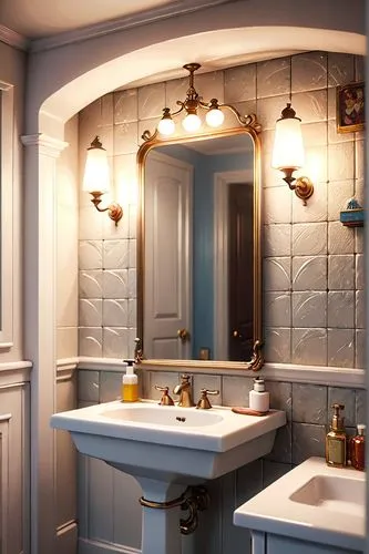 luxury bathroom,bath room,vanities,bathroom,spanish tile,ceramic tile,tile kitchen,sconces,brassware,beauty room,almond tiles,ensuite,clay tile,washstand,3d rendering,barrooms,art deco,backsplash,search interior solutions,remodeler,Anime,Anime,Cartoon