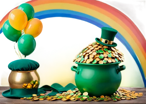 pot of gold background,shamrock balloon,green balloons,derivable,leprechauns,pot of gold,penny tree,colorful foil background,nowruz,irish balloon,novruz,candy cauldron,colorful balloons,balloons mylar,rainbow color balloons,nasreddin,windfall,nawruz,prosperity and abundance,norouz,Illustration,Realistic Fantasy,Realistic Fantasy 39