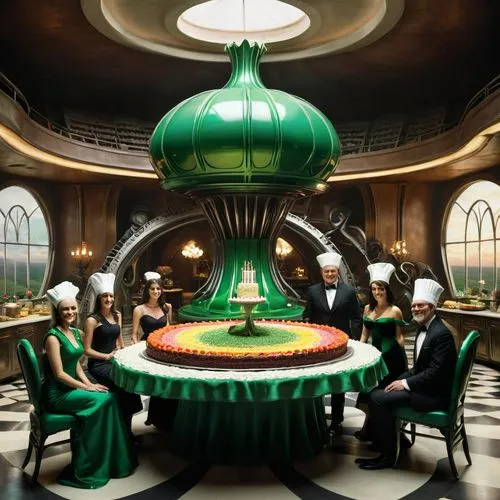 baccarat,dragon palace hotel,round table,house of allah,croupier,basil's cathedral,Conceptual Art,Sci-Fi,Sci-Fi 02