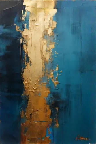 abstract painting,carol colman,blue painting,carol m highsmith,abstract artwork,abstracts,gold paint strokes,oil on canvas,zao,cloves schwindl inge,matruschka,andreas cross,nada3,abstraction,thick pai