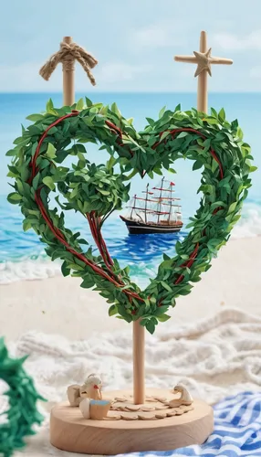 christmas on beach,love island,wooden christmas trees,sailing ship,beach background,christmas tree decoration,wooden heart,santa claus at beach,sea sailing ship,holiday ornament,beach furniture,christmas tree ornament,wood and beach,delight island,ms island escape,tree heart,heart shape frame,lover's beach,christmas tree decorations,christmas gift pattern,Illustration,Realistic Fantasy,Realistic Fantasy 19