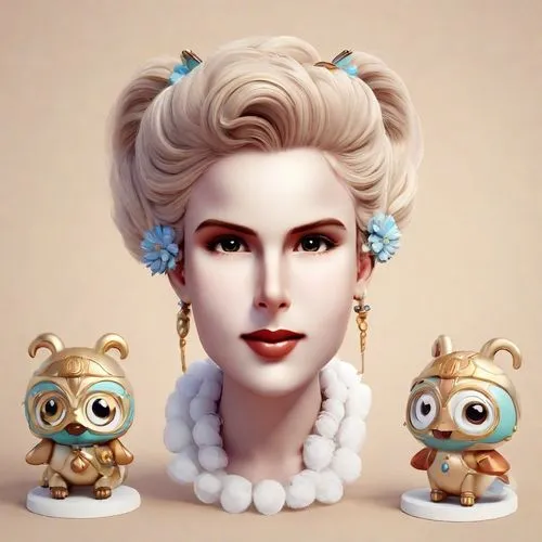 princess leia,porcelain dolls,kewpie dolls,curlers,collectible doll,fairy tale icons,princess' earring,figurines,funko,doll figures,rockabella,doll's facial features,elsa,designer dolls,custom portrait,stylized macaron,russian dolls,vintage doll,artist doll,queen crown,Digital Art,3D