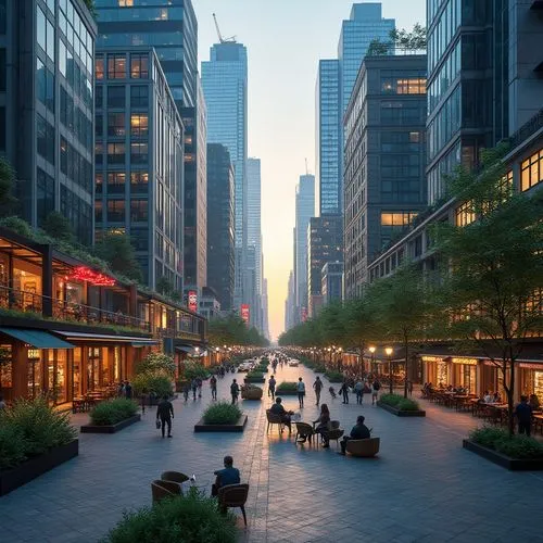 streeterville,new york streets,financial district,5th avenue,yorkville,dearborn,metrotech,rockefeller plaza,chicago,pedestrianized,midtown,50th street,citycenter,tishman,manhattan,avenues,business district,new york,chicagoan,newyork,Photography,General,Realistic