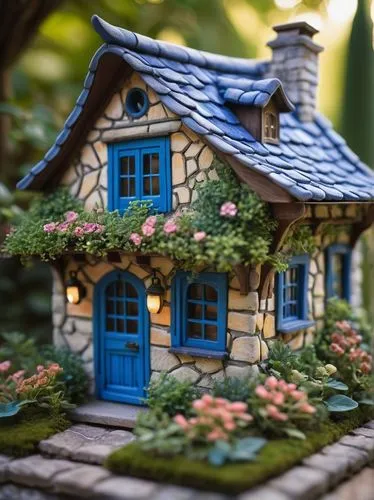 miniature house,fairy house,fairy door,little house,dolls houses,small house,fairy village,model house,dollhouses,house in the forest,doll house,miniaturist,wooden birdhouse,tilt shift,forest house,tiny world,summer cottage,bird house,bungalows,wooden house,Illustration,Children,Children 06