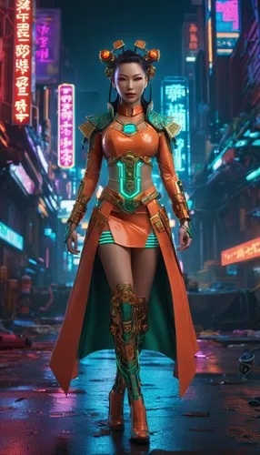 mandarin sundae,mulan,symetra,cyberpunk,mandarin,katana,asian costume,geisha,nami,hk,kowloon,3d render,noodle image,samurai,ying,kotobukiya,goddess of justice,siu mei,shanghai,jaya,Conceptual Art,Sci-Fi,Sci-Fi 26