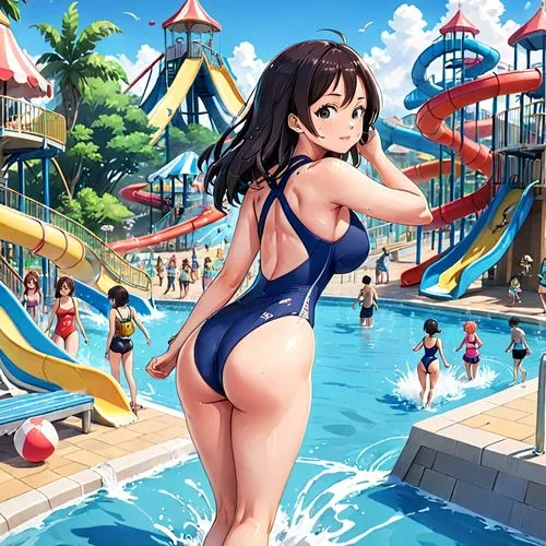 haruhi,idolmaster,summer background,water park,suzumiya,waterpark,shimei,mai,yanmei,megumi,tsugumi,kumin,fubuki,uzuki,ushio,mihoshi,tamicha,nouaimi,mashima,chihaya,Anime,Anime,Traditional