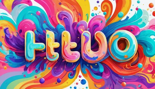 the words Hello is sprayed on a white background, in the style of colorful drawings, digital painting and drawing, colorful animations, cute and colorful,,word art,colorful foil background,wordart,cra