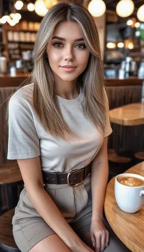 barista,coffee background,woman at cafe,cappuccino,espresso,waitress,coffee shop,woman drinking coffee,beautiful young woman,women at cafe,social,coffee,a cup of coffee,café au lait,drinking coffee,women clothes,hot coffee,pretty young woman,cup of coffee,khaki,Photography,General,Realistic