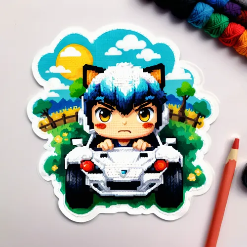 car drawing,tractor,small car,senna,copic,roraima,pixaba,2d,kawaii patches,sticker,stickers,game car,atv,subaru rex,ayrton senna,flower car,kite buggy,cartoon car,chibi girl,nissan gtr,Conceptual Art,Fantasy,Fantasy 26