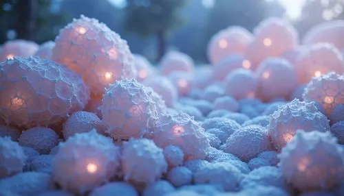 snow crystals,cinema 4d,snowballs,crystallized salt rocks,crystalize,japanese snowball,volumetric,3d render,voxels,ice landscape,frost bubble,fragrant snow sea,render,crystallized,crystals,crystallization,salt crystals,crystalized,fragrant snowball,cocoons