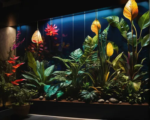 Transport yourself to Den Den Cafe Asiana and describe the vibrant cultural decor.,aquarium decor,aquarium lighting,aquariums,aquatic plants,ornamental fish,fish tank,aquarium,freshwater aquarium,hawa