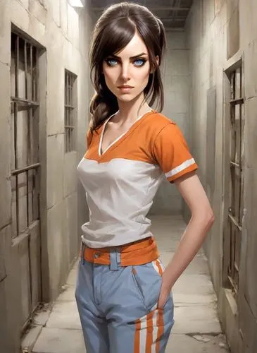 kosmea,tracer,chainlink,ammo,croft,prison,prisoner,female nurse,olallieberry,nora,lori,bjork,rockabella,female doctor,orange,clementine,detention,honmei choco,piper,veronica,Digital Art,Comic