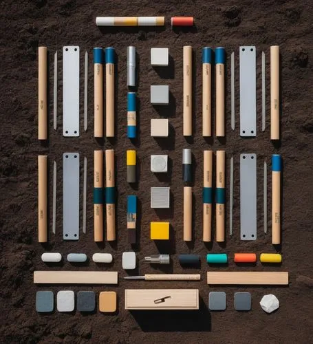 the wooden toy set is made up of different tools,lego frame,mondrian,backgammon,lego building blocks pattern,lego blocks,lego building blocks,Unique,Design,Knolling