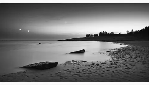 dark beach,moonscape,monochrome photography,black beach,longexposure,foreshore,grey sea,landscape photography,shore line,shoreline,estuary,chesil beach,moonrise,colourless,blackandwhitephotography,lake superior,seashore,seascapes,before dawn,runswick bay,Conceptual Art,Sci-Fi,Sci-Fi 25