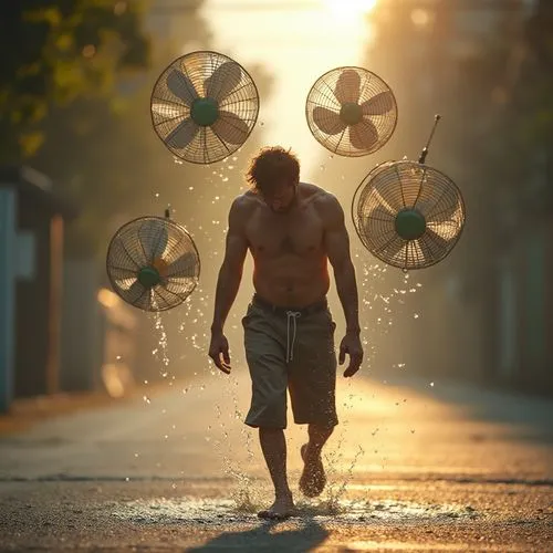 two meters,fan,deakins,color fan,laundryman,heatwave,Photography,General,Realistic