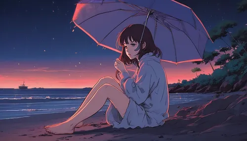 summer umbrella,beach umbrella,summer evening,sea night,melancholy,umbrella,lonely,longing,in the evening,dusk background,by the sea,atmosphere,umbrella beach,dusk,evening atmosphere,honolulu,ocean,sidonia,alone,would a background,Conceptual Art,Fantasy,Fantasy 01