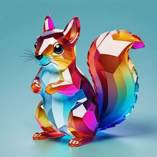 rainbow rabbit,color rat,atlas squirrel,squirell,scandia gnome,chipping squirrel,gradient mesh,squirrel,abert's squirrel,eurasian squirrel,mozilla,guinea pig,rainbow pencil background,rainbow background,anthropomorphized animals,african bush squirrel,raimbow,palm squirrel,silver agouti,jerboa,Unique,3D,Isometric