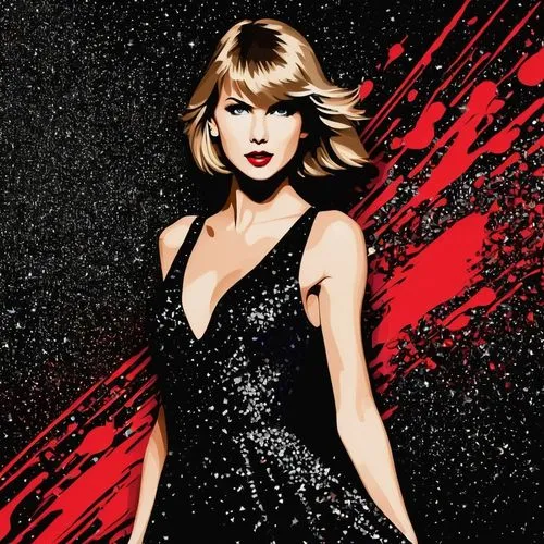 taylor,swifty,swiftlet,taytay,vector art,fashion vector,reputation,treacherous,pop art style,swift,taylori,vector illustration,aylor,tay,sequin,swiftmud,vector graphic,kaylor,red gown,sequined,Art,Artistic Painting,Artistic Painting 42