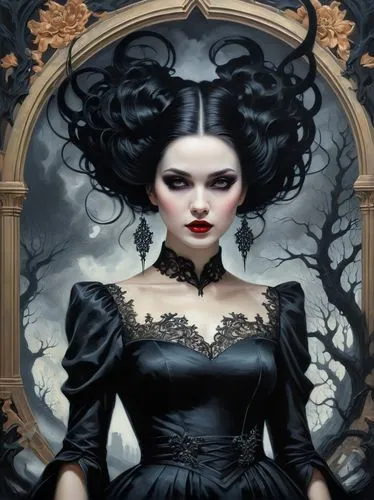 gothic portrait,gothic woman,gothic fashion,gothic style,goth woman,victorian lady,vampire lady,dark gothic mood,gothic,vampire woman,gothic dress,fantasy portrait,queen of hearts,dark angel,queen of the night,victorian style,the enchantress,dark art,lady of the night,mystical portrait of a girl,Photography,General,Fantasy