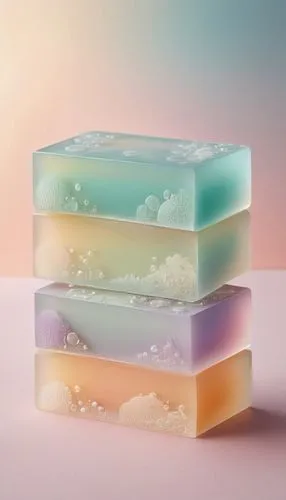 Transparent soap architecture, modern minimalist design, sleek lines, geometric shape, smooth surface, subtle gradient effect, iridescent colors, delicate bubbles, gentle curves, ornate details, luxur